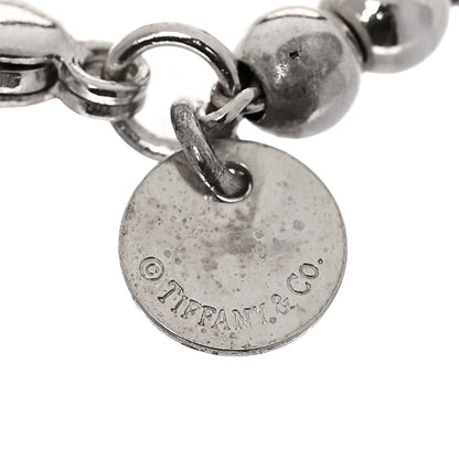 Tiffany Sterling Silver 4mm Mom Heart Tag Bead Bracelet 3 of 4