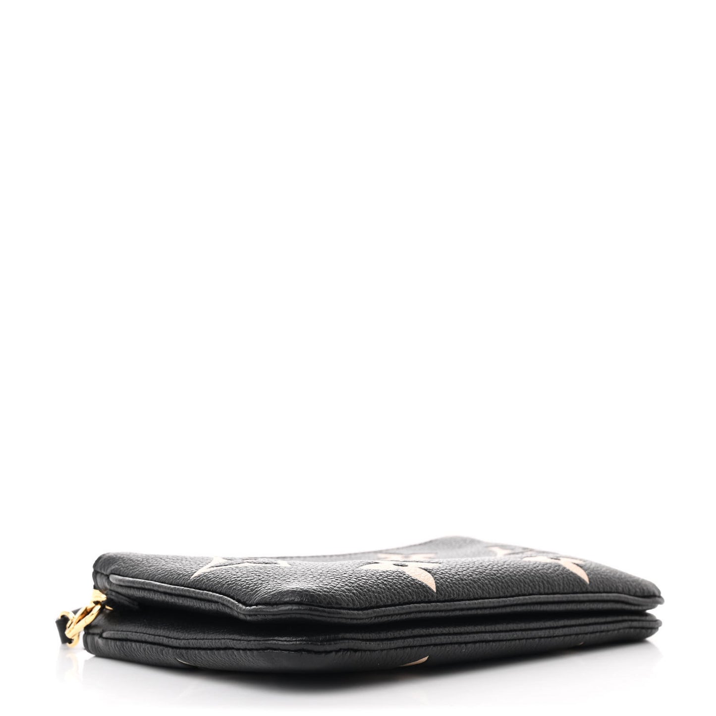 Empreinte Monogram Giant Double Zip Pochette Black Cream
