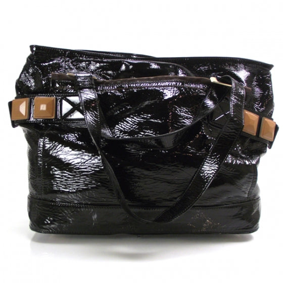 Chloe Patent Audra Large Tote Black 3 of 9