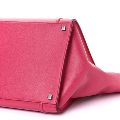 Celine Grained Calfskin Medium Phantom Luggage Fuchsia 9 of 10