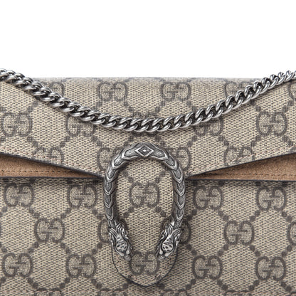 Gucci GG Supreme Monogram Super Mini Dionysus Shoulder Bag Taupe 9 of 10
