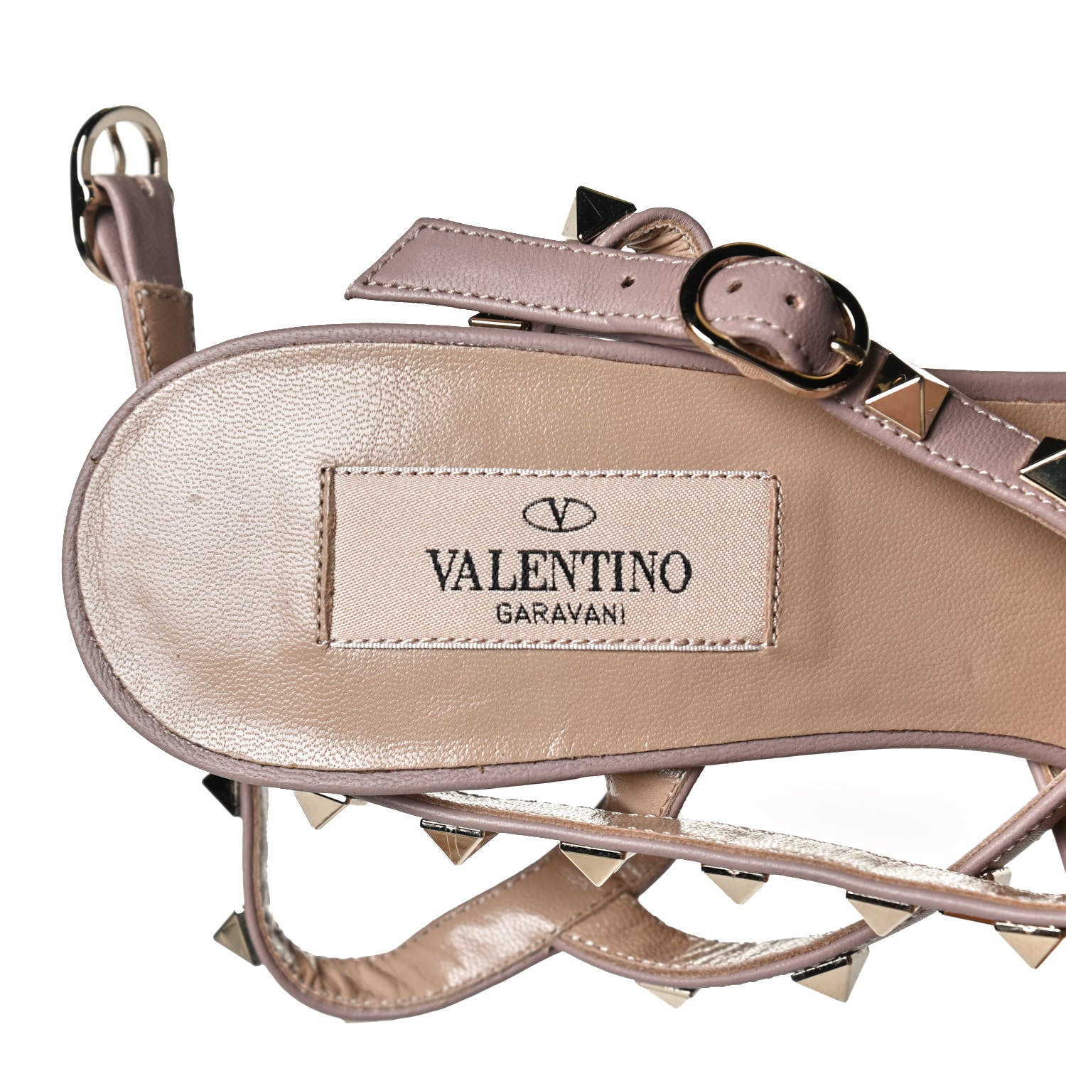 Valentino Garavani Patent Nappa Rockstud Ankle Strap 65mm Pumps 37.5 Fuxia Poudre 9 of 10