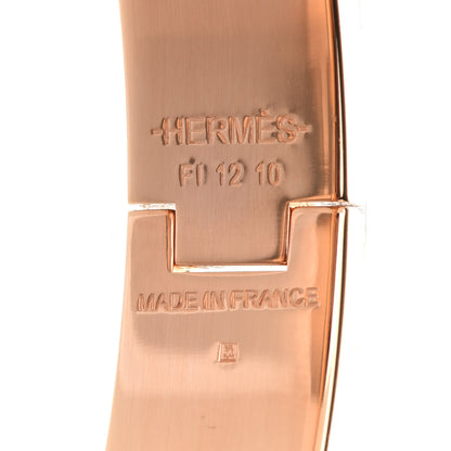 Hermes Enamel Narrow Clic Clac H Bracelet PM Rose Florida 5 of 6
