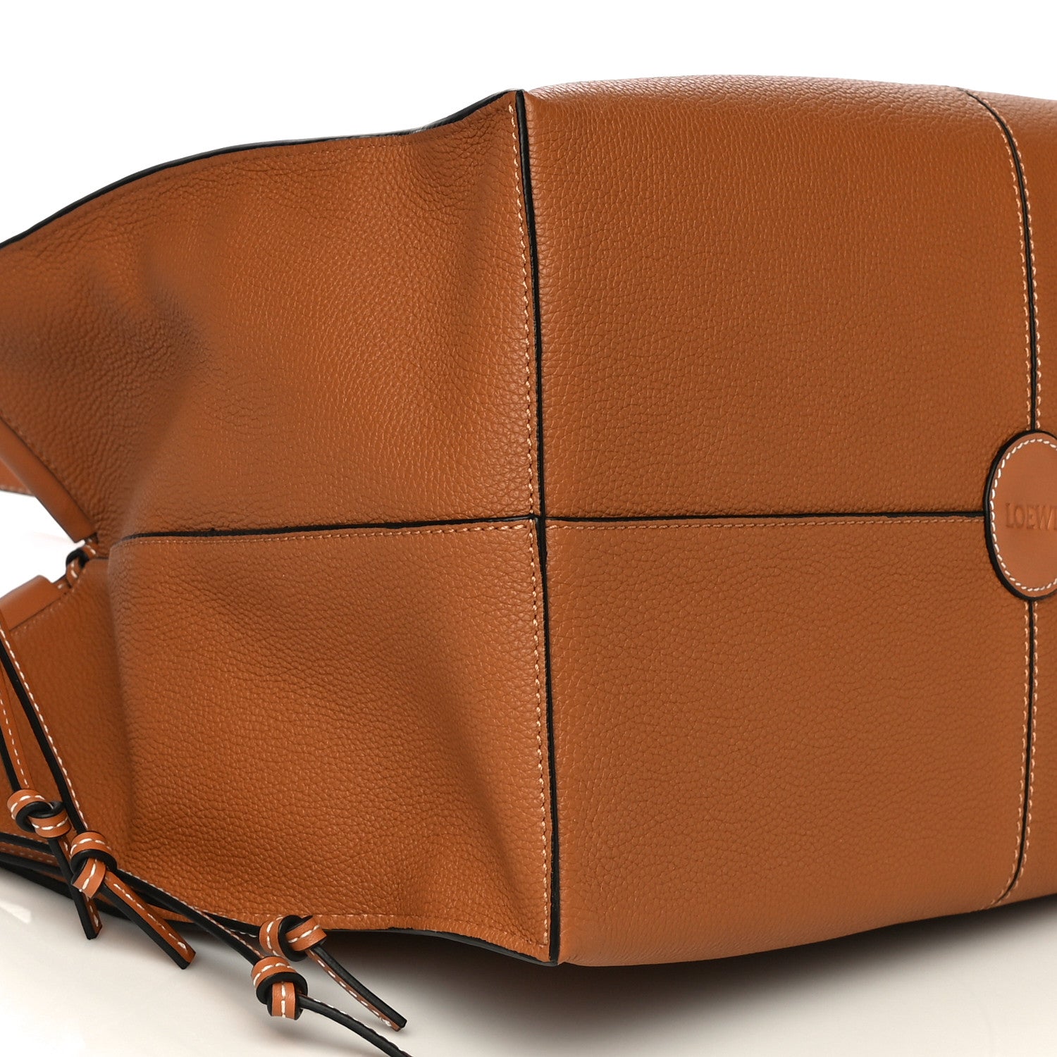 Loewe Grained Calfskin Cushion Tote Tan 13 of 23