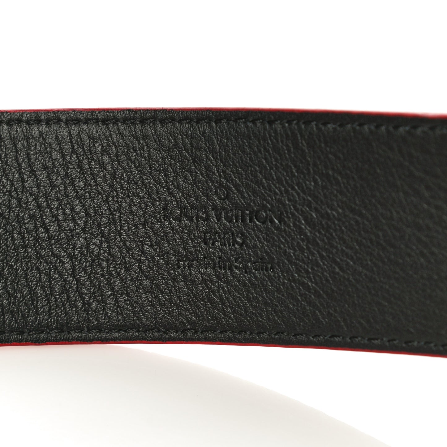 X SUPREME Monogram 40mm LV Initiales Belt 44 110 Red Red