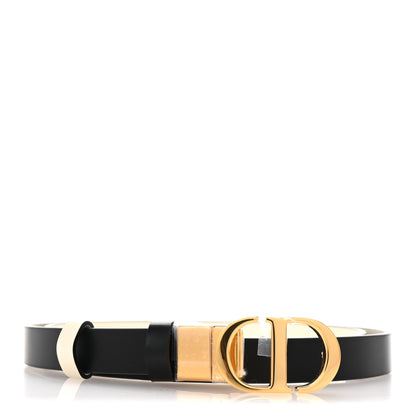 Christian Dior Calfskin 30 Montaigne Reversible Belt 90 36 Black Multicolor 1 of 5