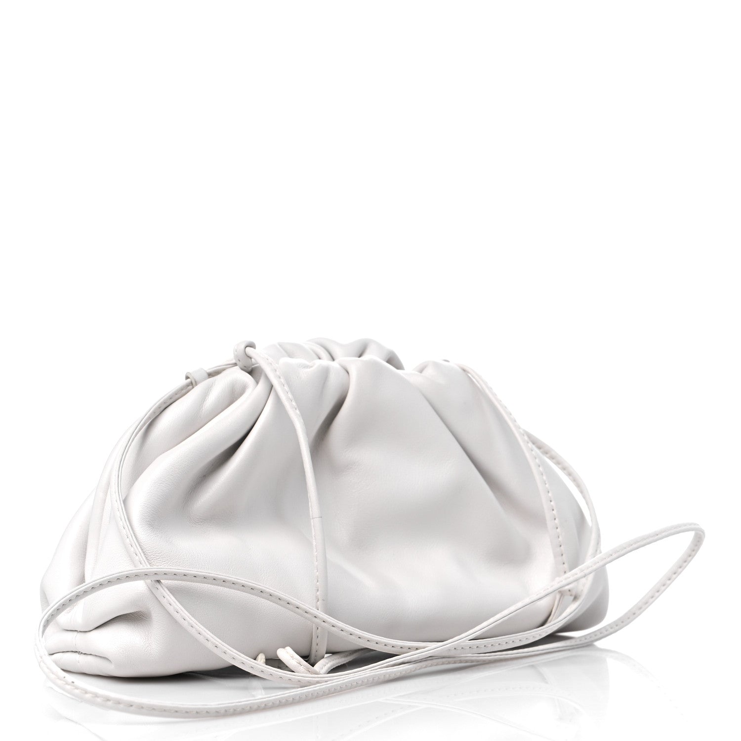 Bottega Veneta Butter Calfskin The Mini Pouch Chalk 1224573