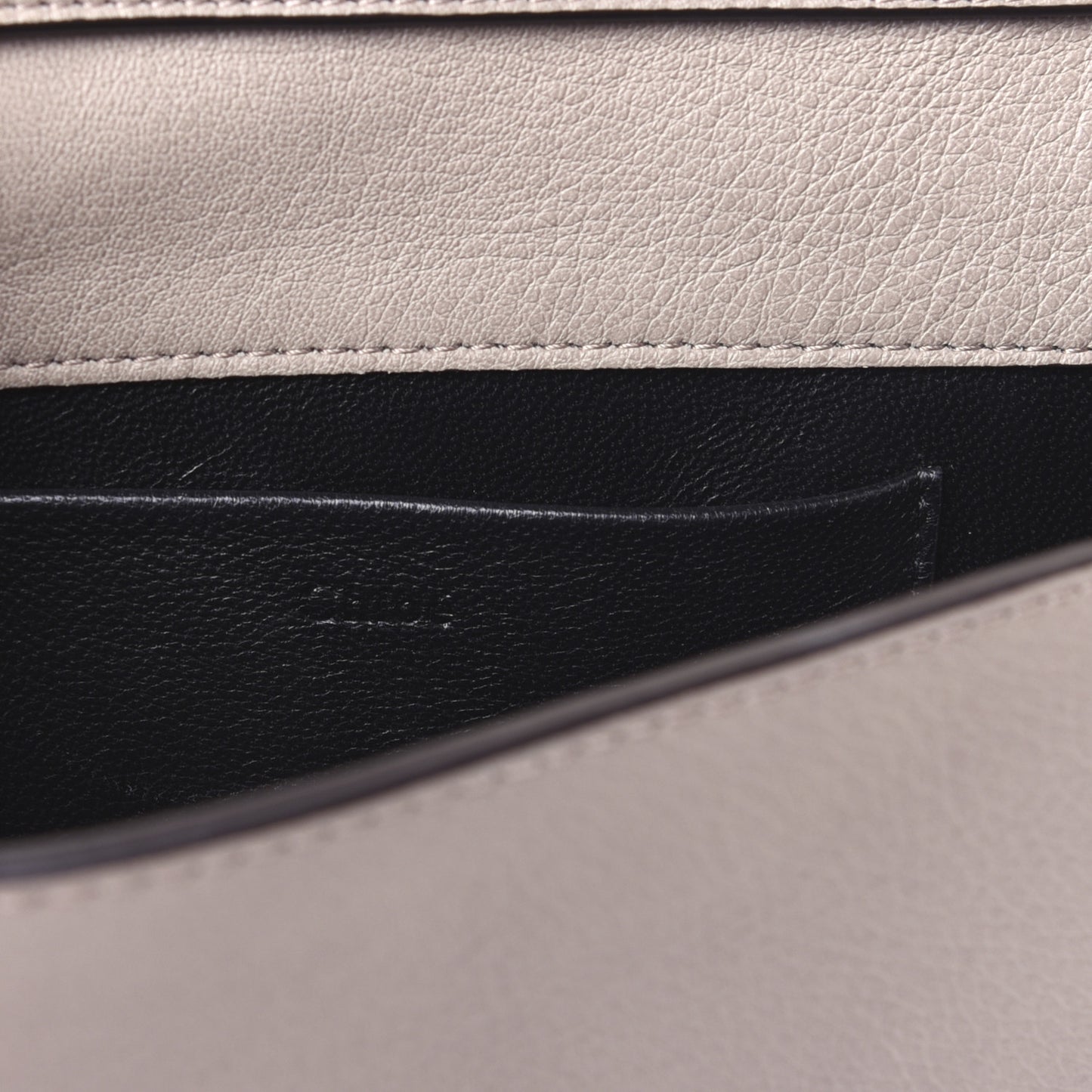 Calfskin Small Nile Bracelet Minaudiere Bag Motty Grey