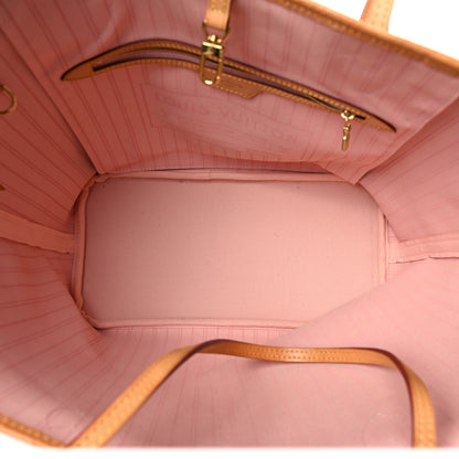 Louis Vuitton Damier Azur Neo Neverfull MM Rose Ballerine 5 of 8