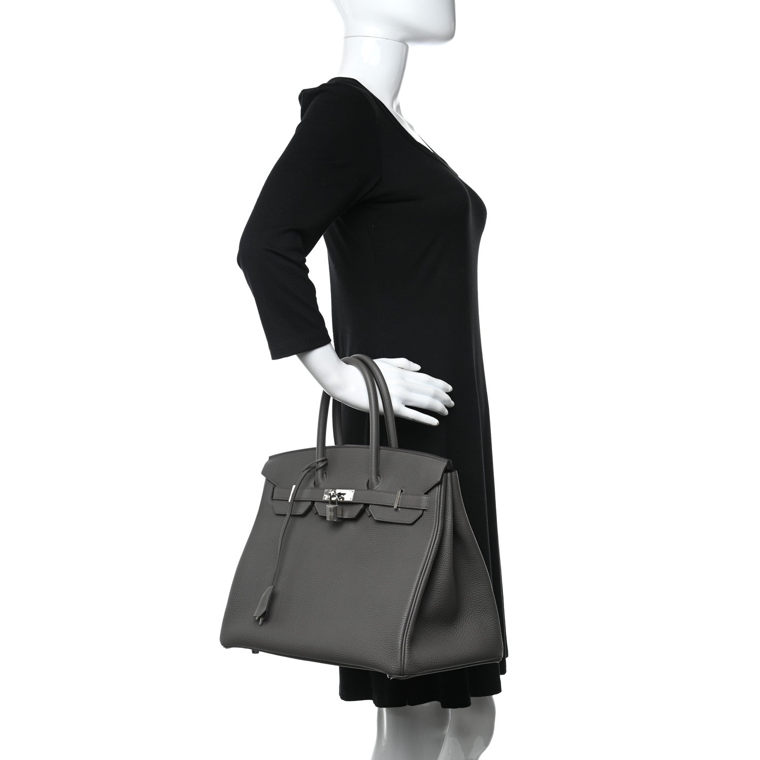 Hermes Togo Birkin 35 Etain 2 of 12