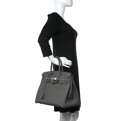 Hermes Togo Birkin 35 Etain 2 of 12