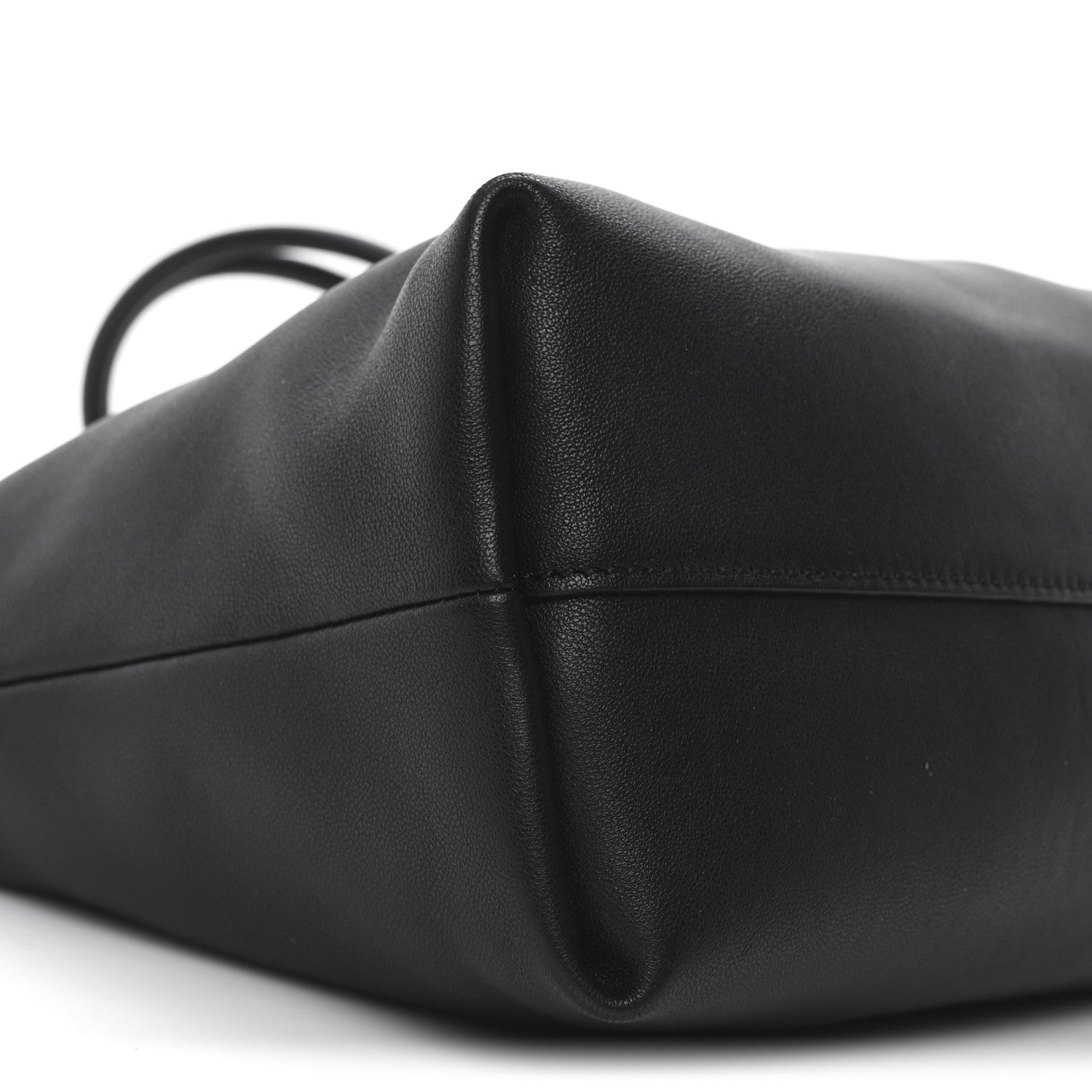Loewe Mellow Nappa Medium Donut Chain Flamenco Knot Clutch Black 8 of 9