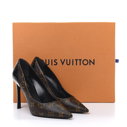 Louis Vuitton Monogram Cherie Pumps 37 Black 9 of 9
