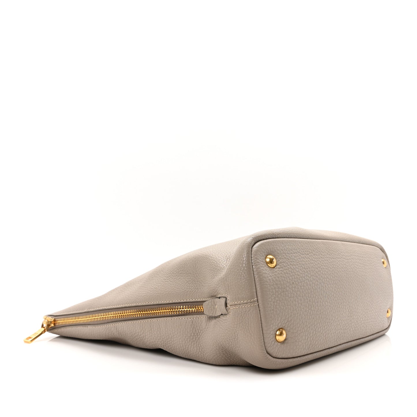 Vitello Phenix Side Zip Tote Argilla