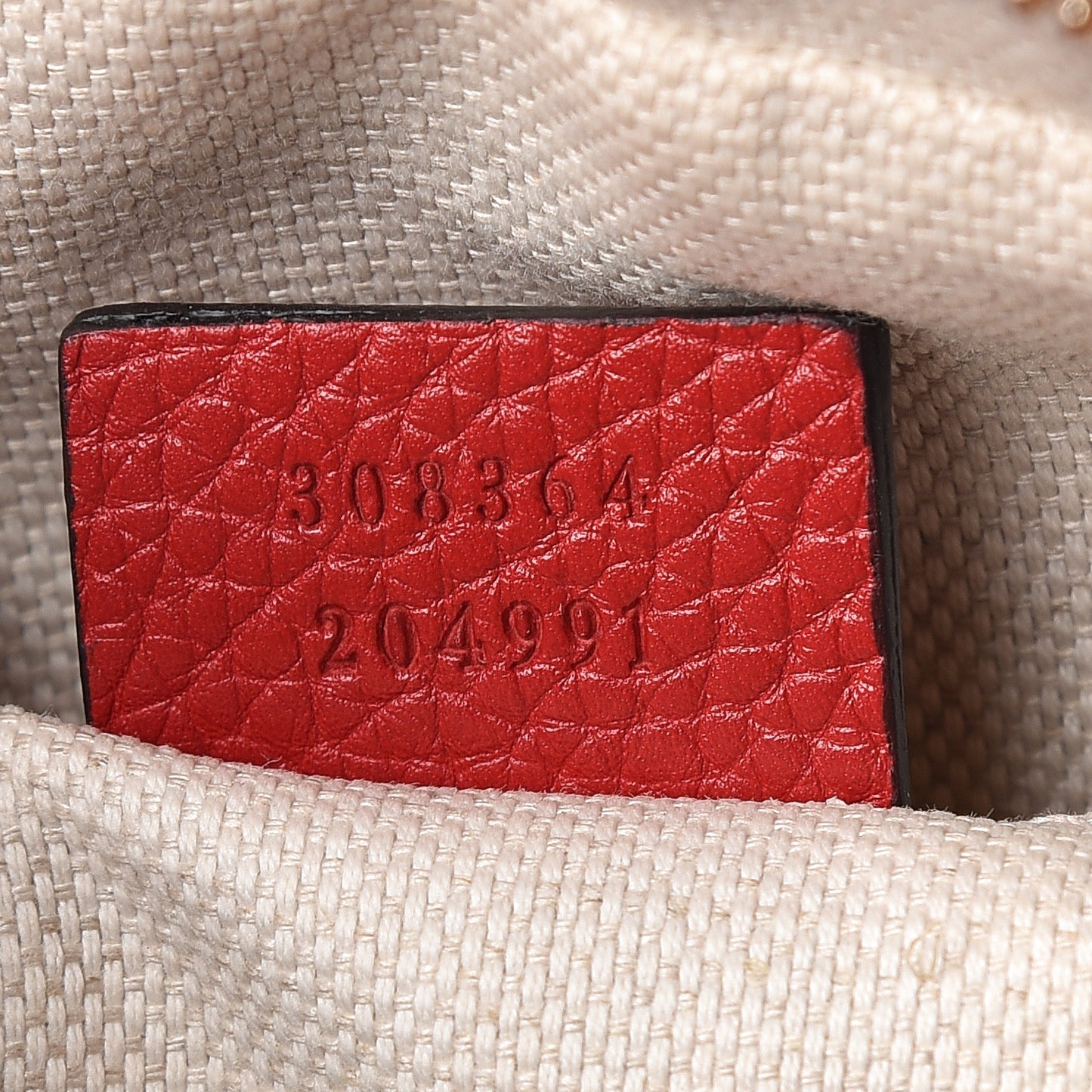 Pebbled Calfskin Small Soho Disco Bag Tabasco Red