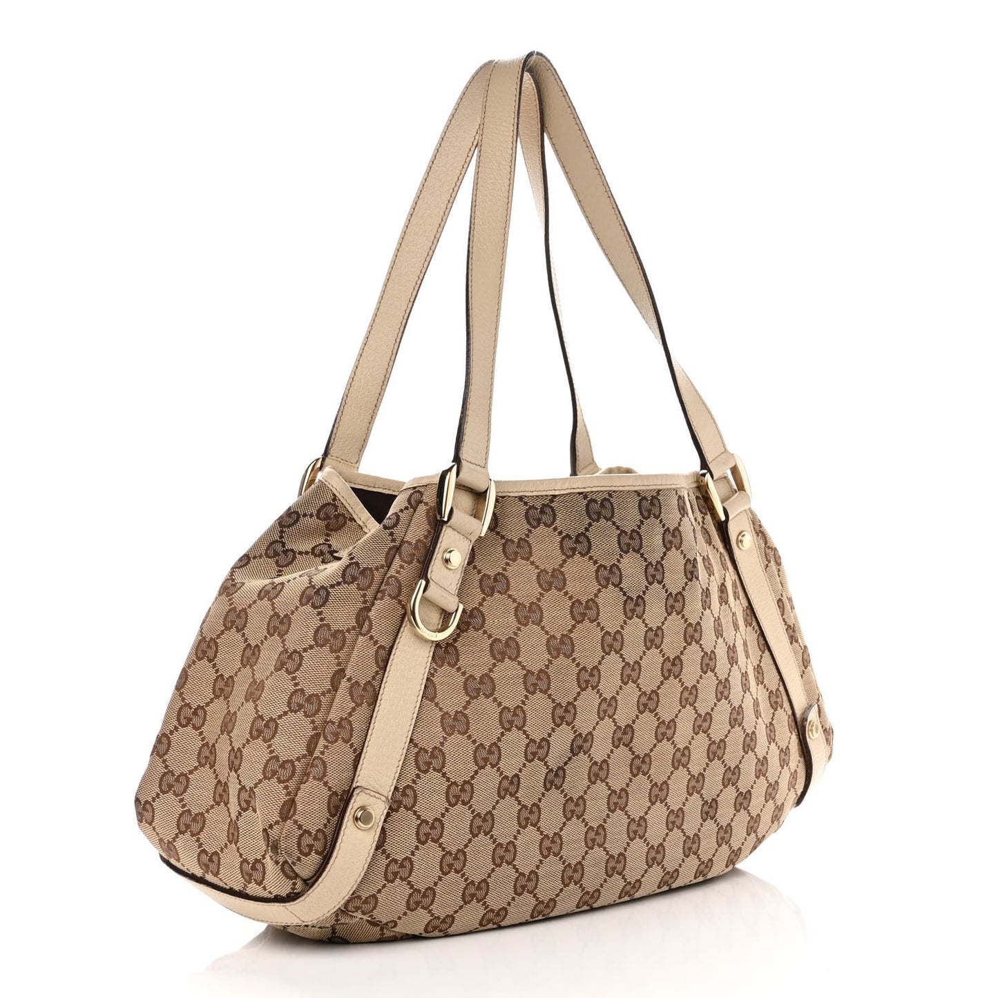 Monogram Medium Abbey Shoulder Bag Off White