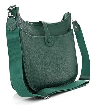 Hermes Taurillon Clemence Evelyne III GM Malachite 3 of 10