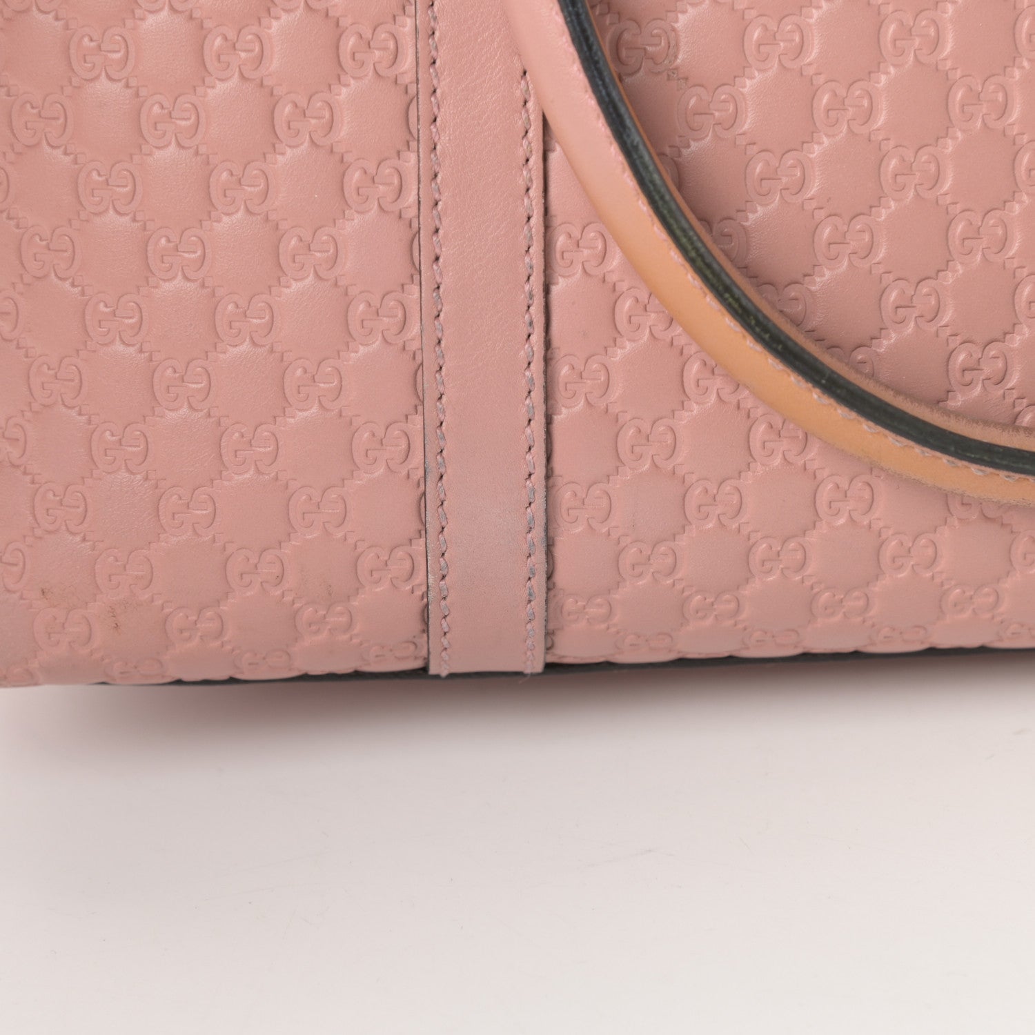 Gucci Soft Microguccissima Small Zippered Satchel Soft Pink 17 of 17