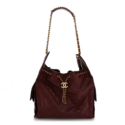 Chanel Caviar Quilted Medium Chanel 25 Handbag Burgundy 1 of 12