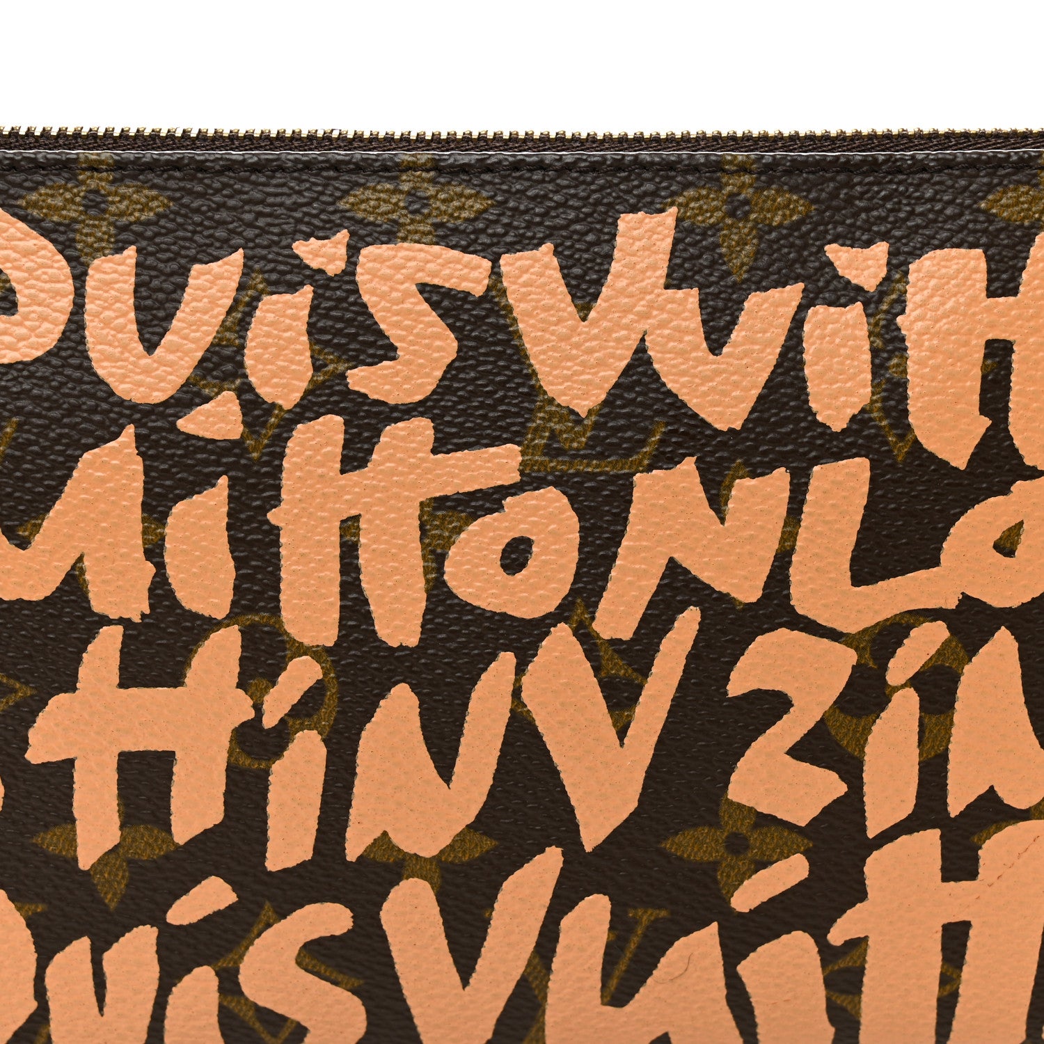 Louis Vuitton Monogram Graffiti Pochette Accessories Peach 1796061