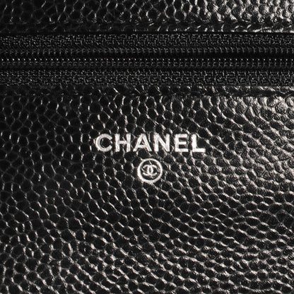 Chanel Caviar Quilted Wallet On Chain WOC Black 6 of 9