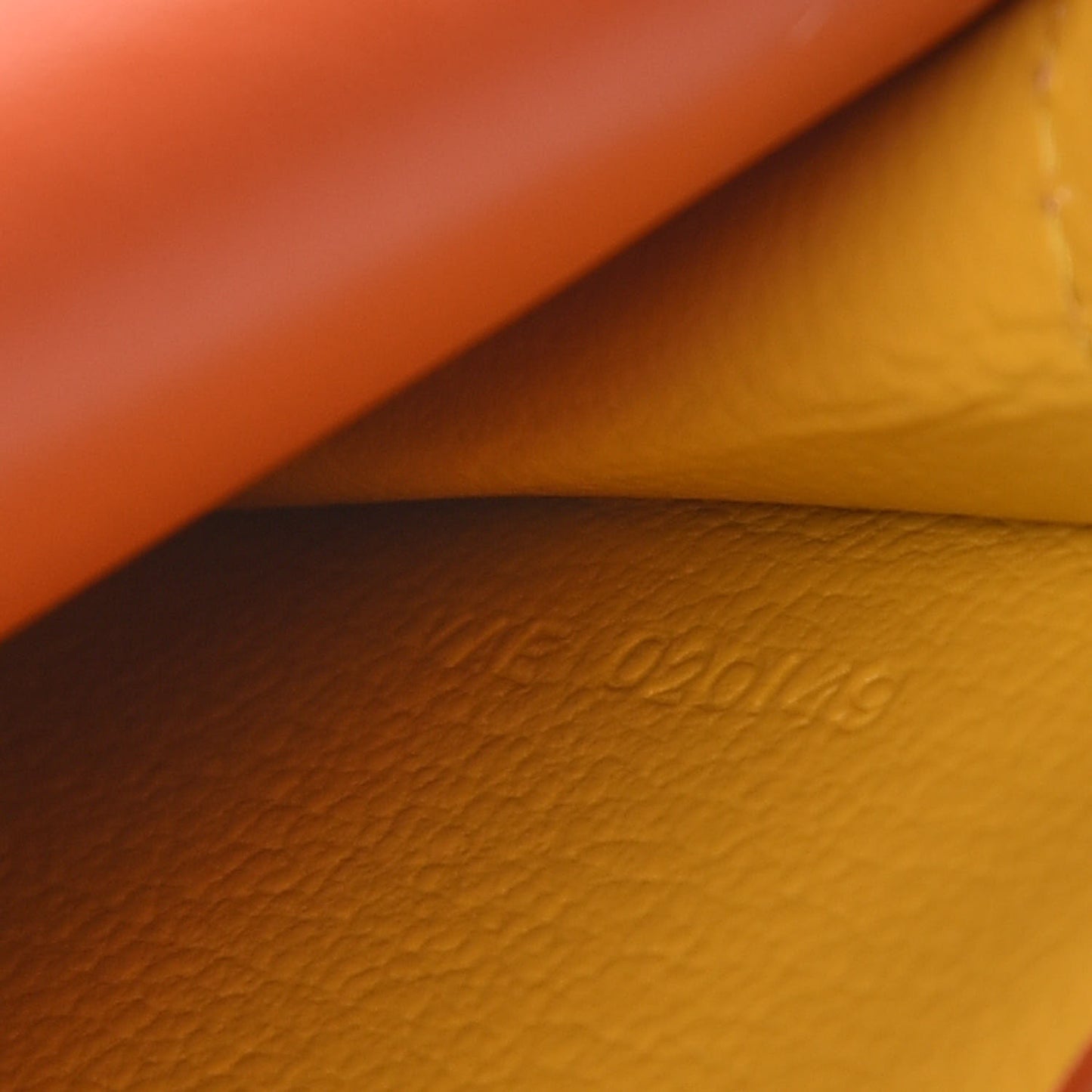 Goyardine Business Card Holder Orange