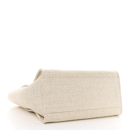 Chanel Lurex Boucle Medium Deauville Tote White 4 of 10