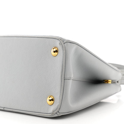 Prada Saffiano Small Galleria Double Zip Tote Granito 11 of 11