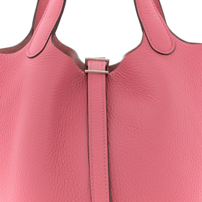 Hermes Taurillon Clemence Picotin Lock 18 PM Rose Azalee 8 of 10
