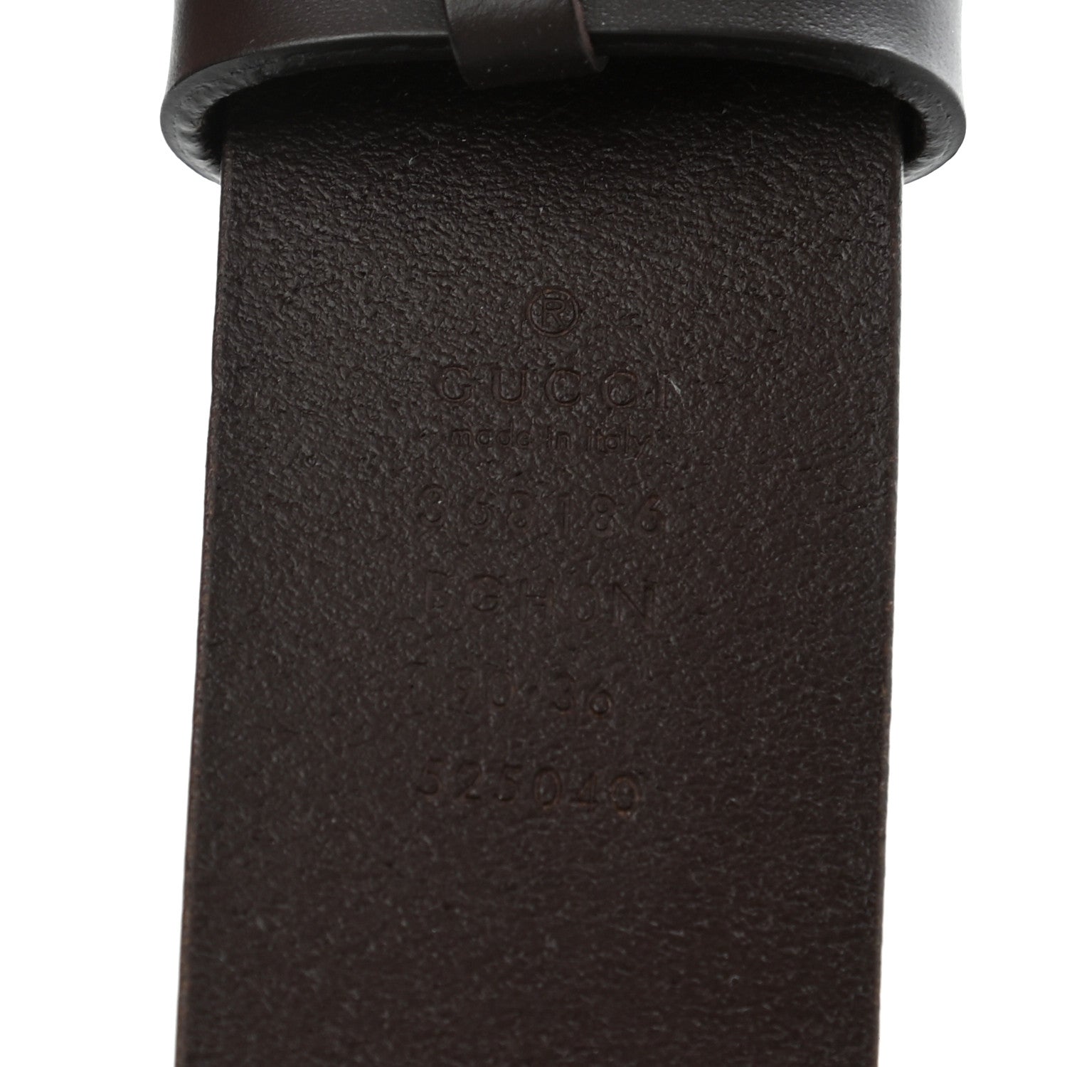 Gucci Selleria Calfskin Nickel Interlocking G 37mm Belt 90 36 Cocoa 5 of 5