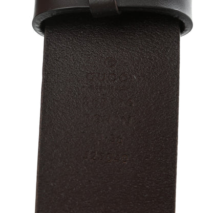Gucci Selleria Calfskin Nickel Interlocking G 37mm Belt 90 36 Cocoa 5 of 5
