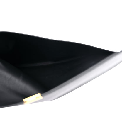 Alexander McQueen Calfskin Skull Envelope Clutch Black 5 of 9