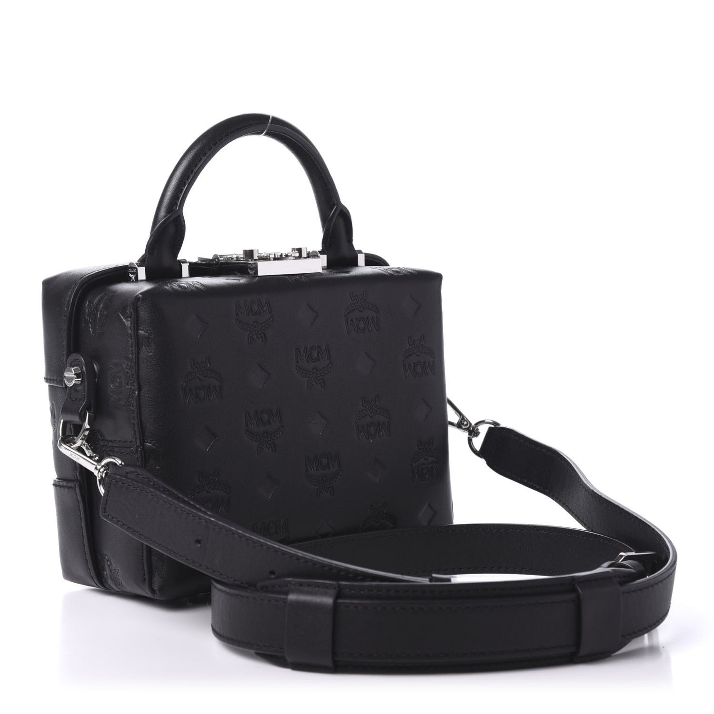 Calfskin Ottomar Monogram Small Berlin Crossbody Black