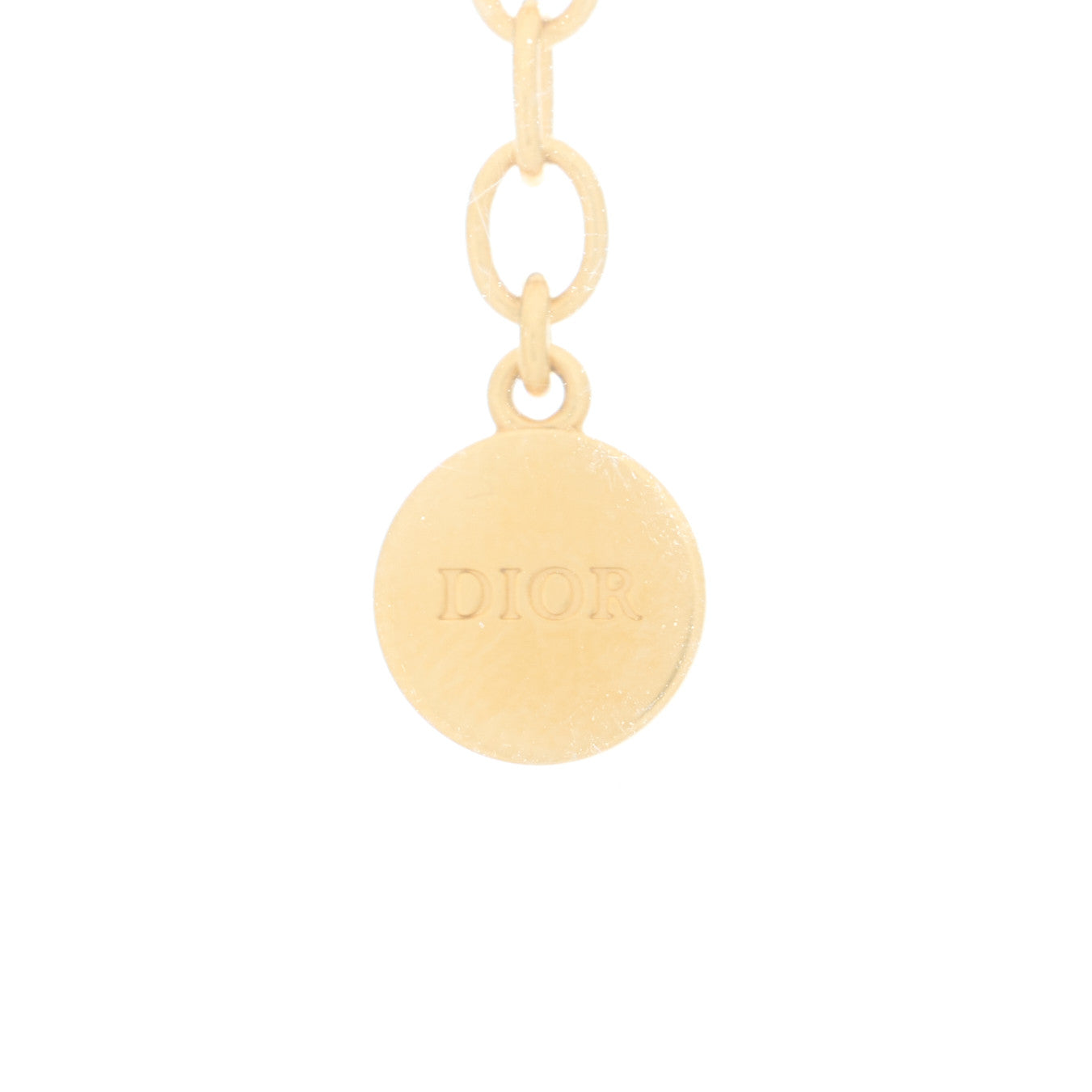 Christian Dior Metal Petit CD Choker Necklace Gold 3 of 4