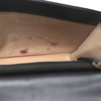 Gucci Calfskin Matelasse Mini Pearly GG Marmont Chain Wallet Black 9 of 11