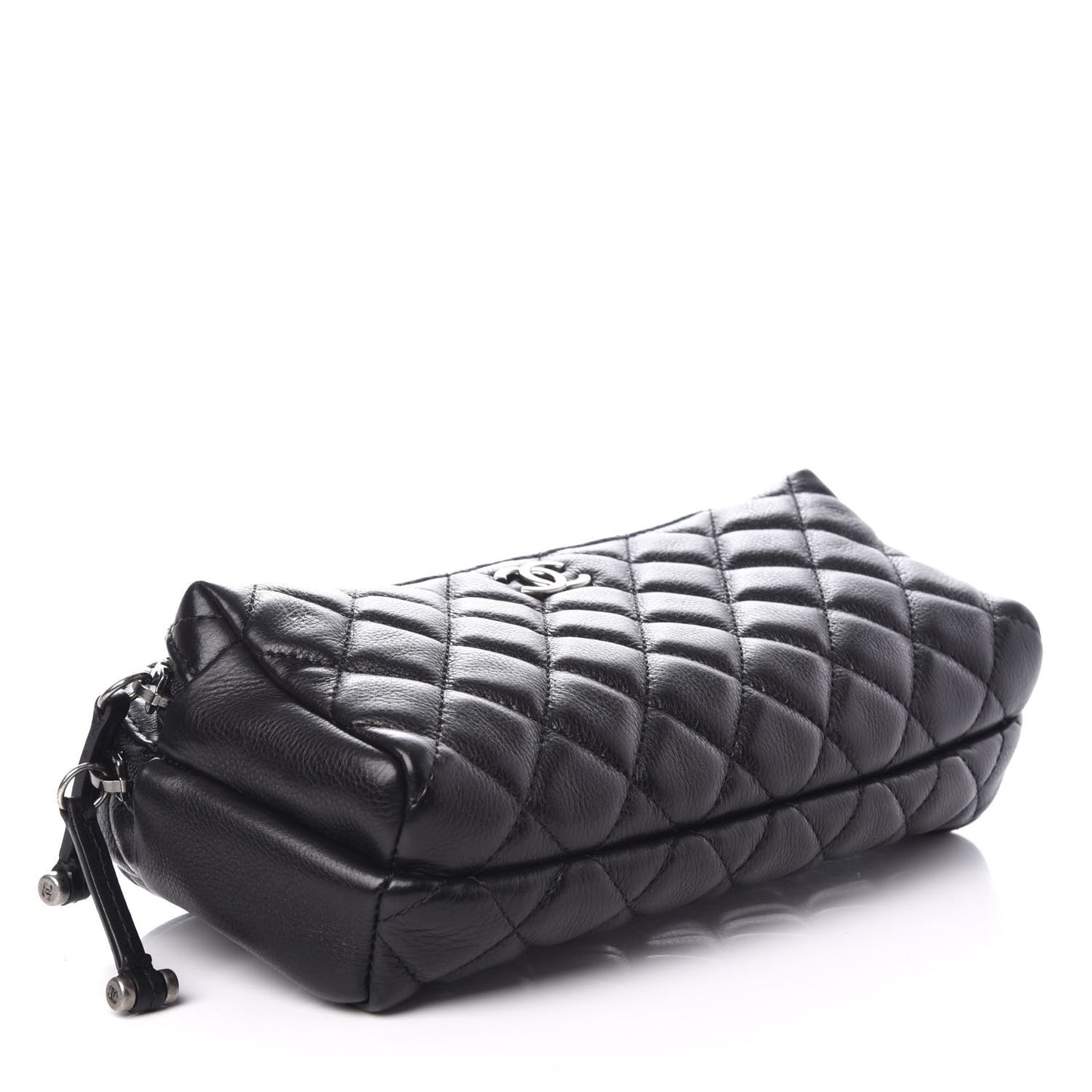 Calfskin Quilted Waist Bag Black