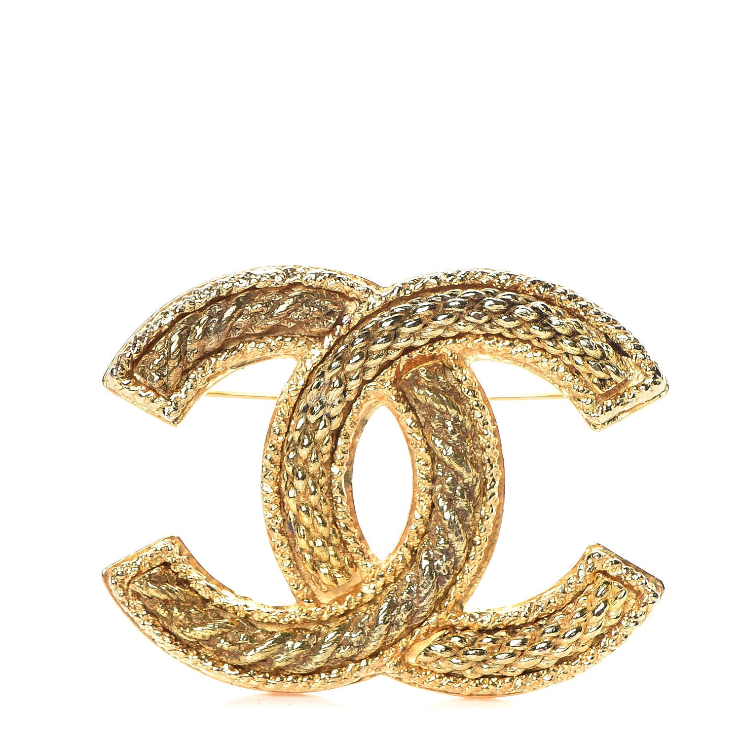 Chanel CC Large Brooch Gold 1 of 5
