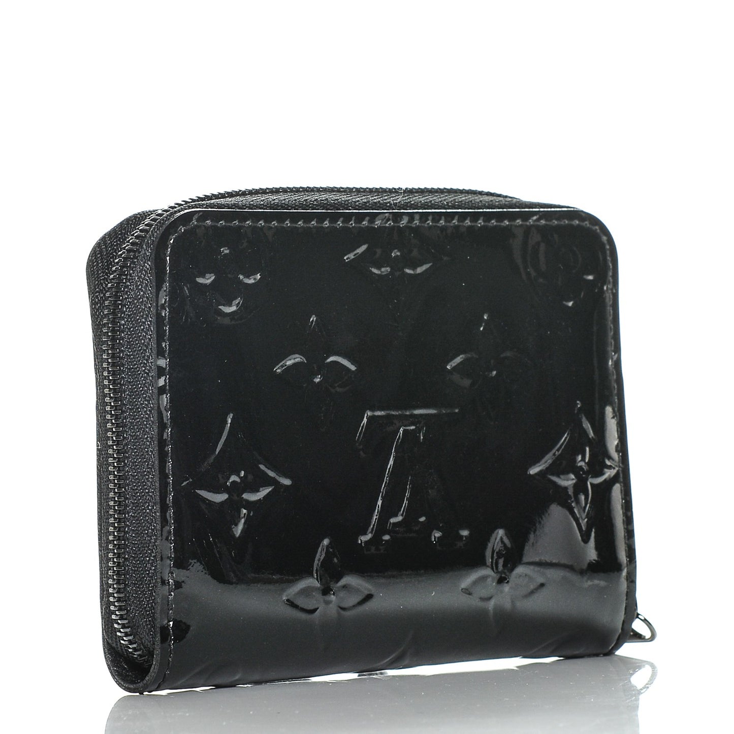 Vernis Zippy Coin Purse Wallet Noir Magnetique