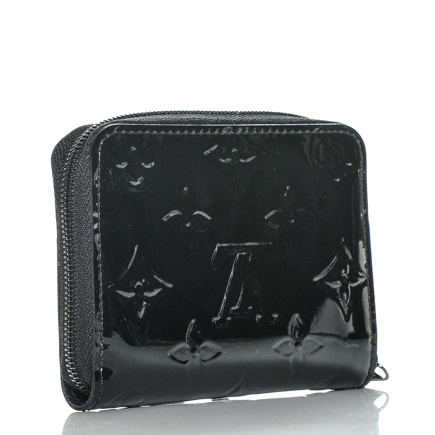 Louis Vuitton Vernis Zippy Coin Purse Wallet Noir Magnetique 3 of 6