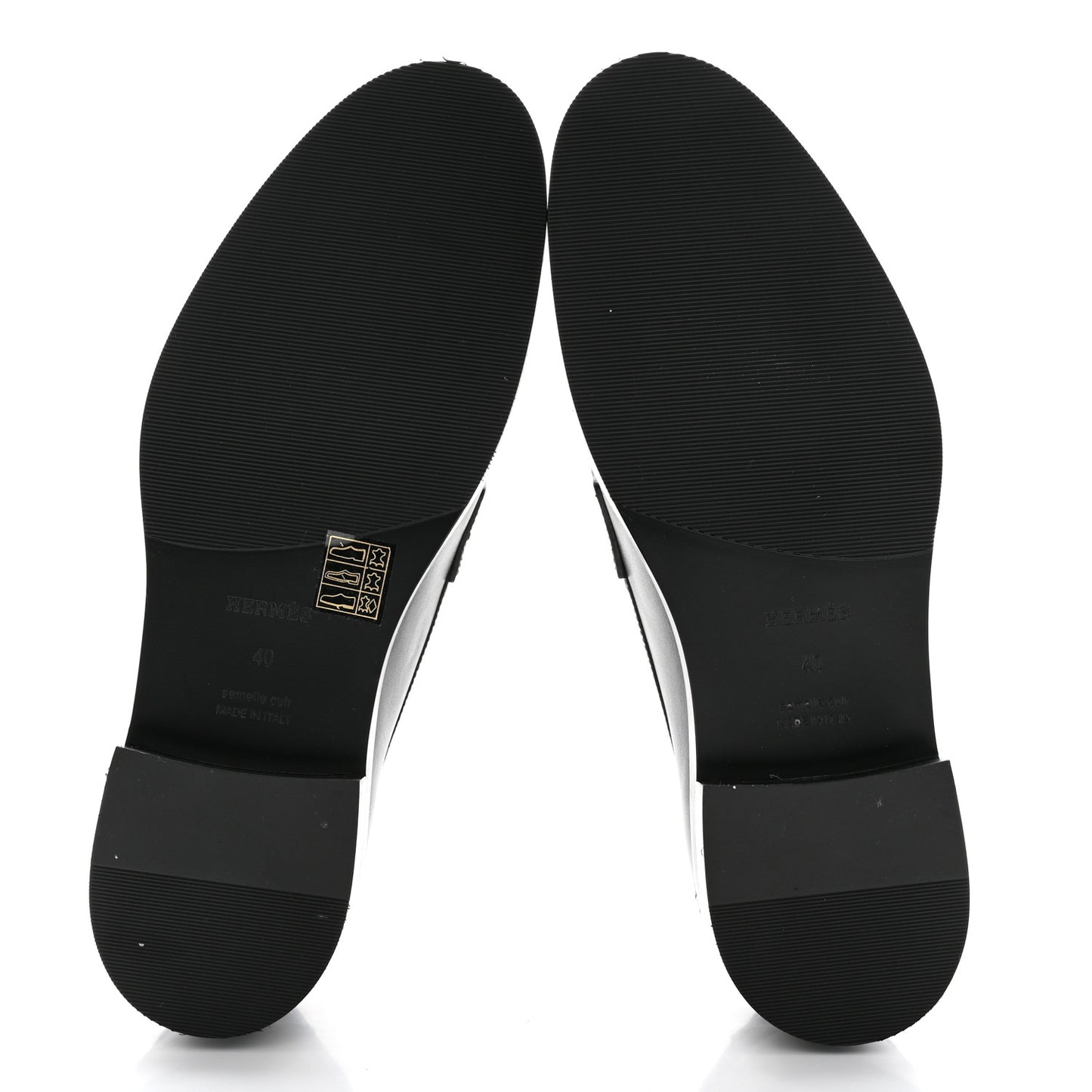 Calfskin Womens Hot Loafer 40 Black