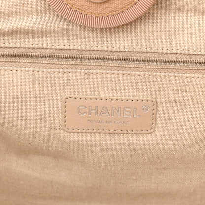 Chanel Mixed Fibers Small Deauville Tote Beige 7 of 13