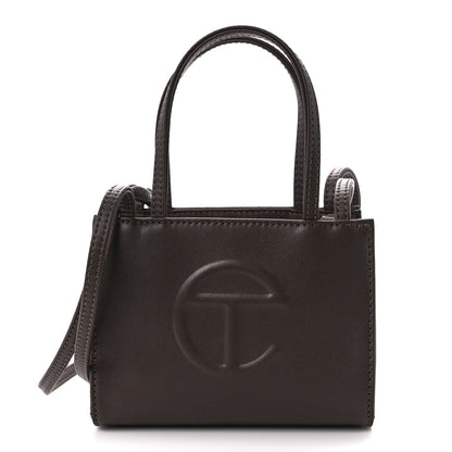 Telfar Vegan Leather Small Shopping Bag Chocolate 1 of 10
