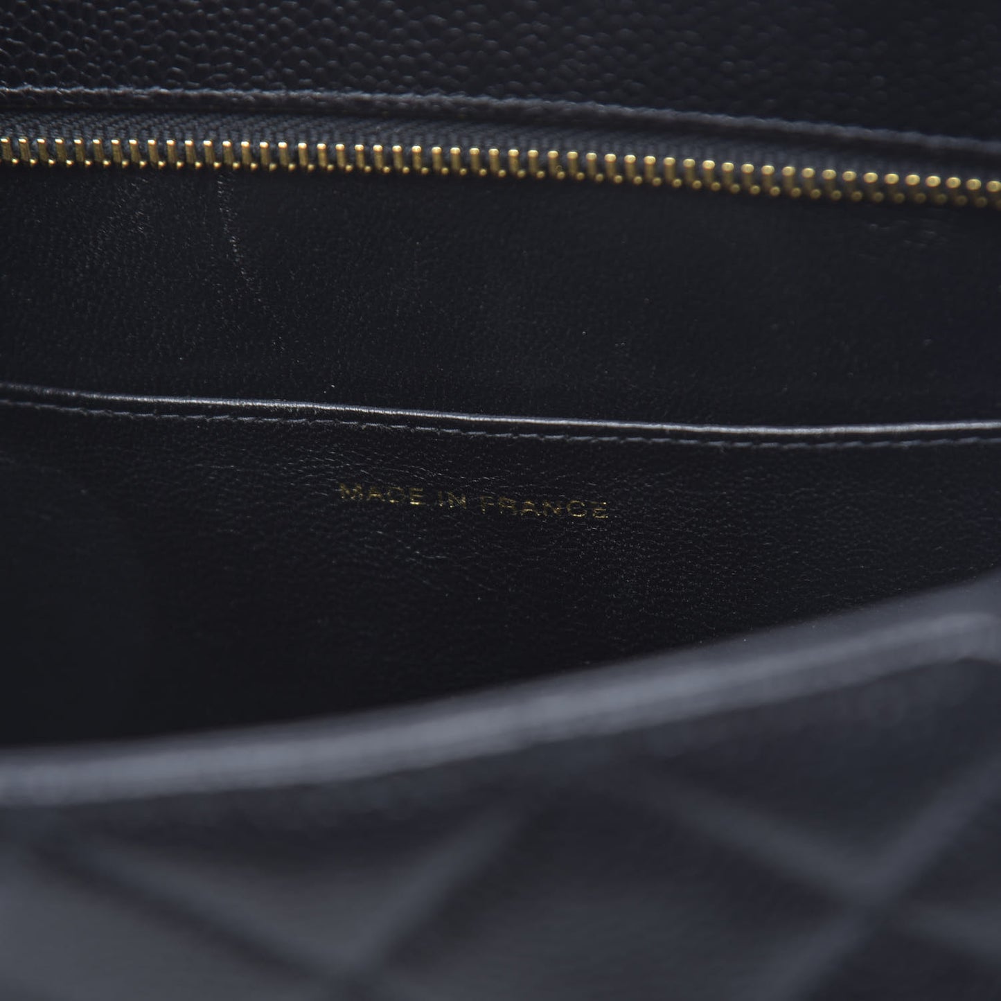 Caviar Quilted Medallion Tote Black