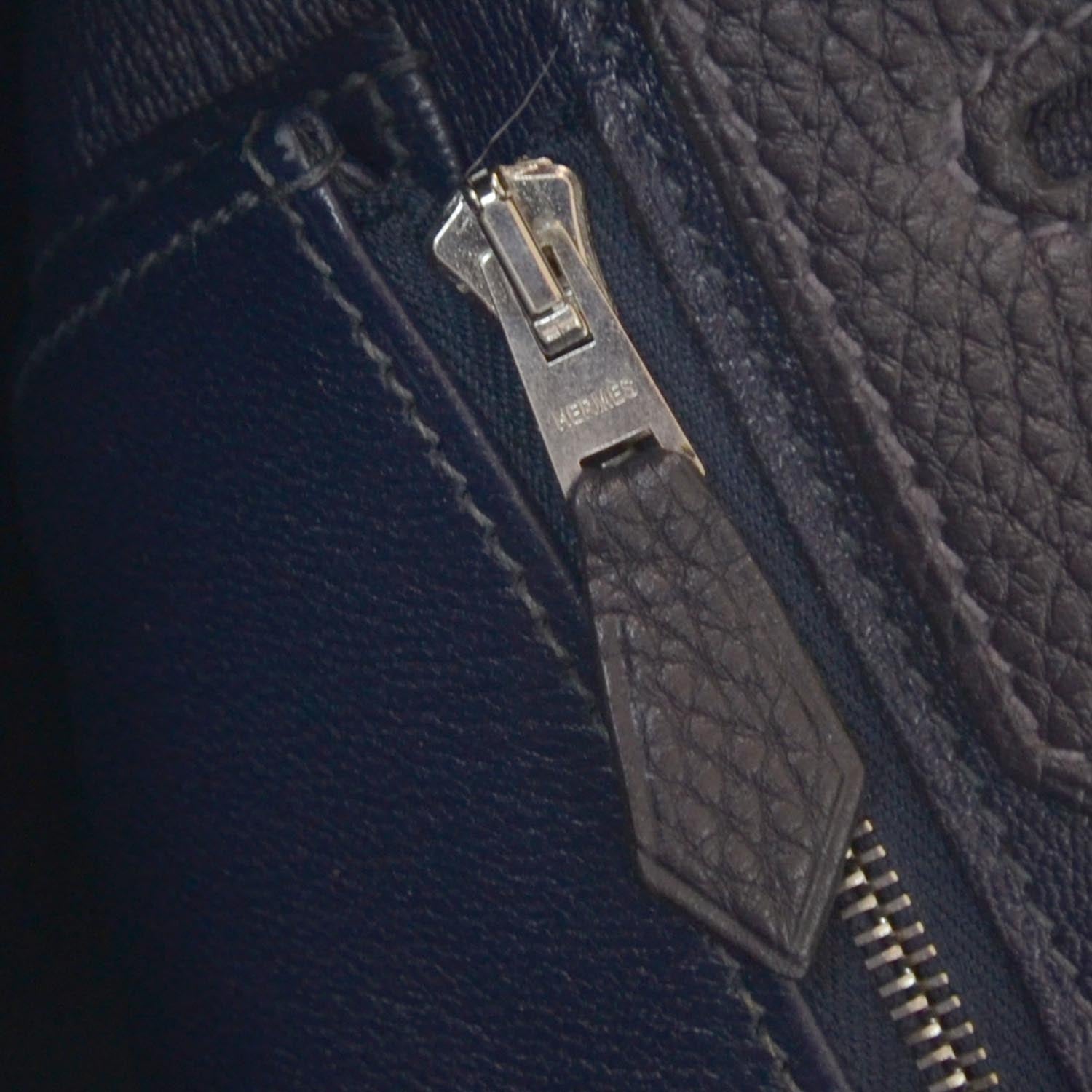Hermes Togo Birkin 35 Indigo 8 of 9