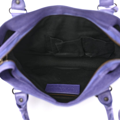 Balenciaga Agneau Classic Hardware Town Bleu Lavande 6 of 13