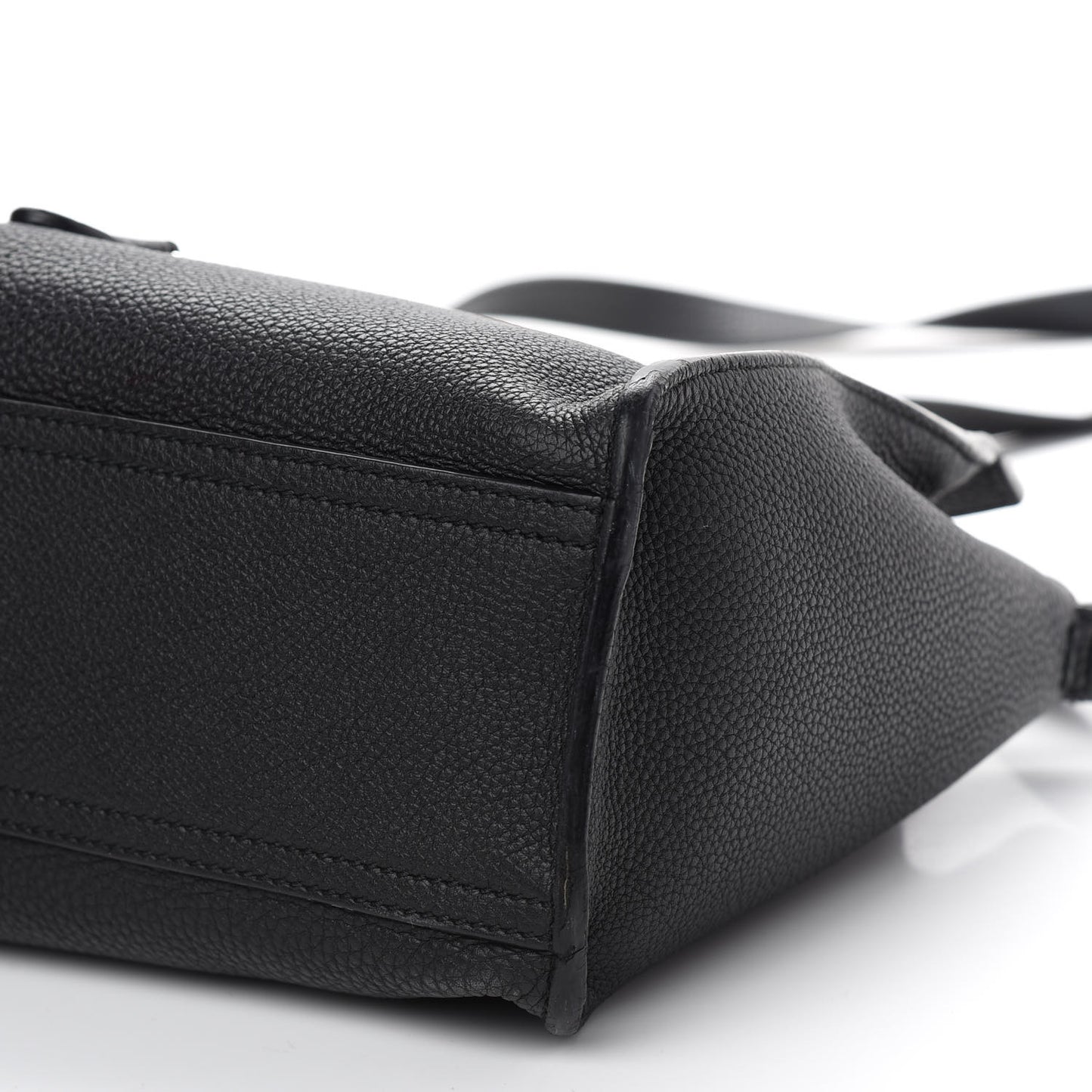 Soft Calfskin Small Jackie Top Handle Bag Black