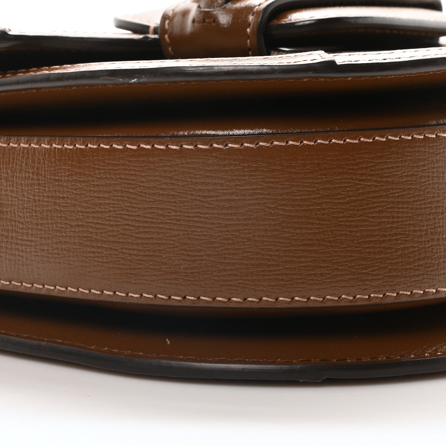 Gucci GG Supreme Monogram Mini Horsebit 1955 Rounded Shoulder Bag Beige Brown Sugar 9 of 10