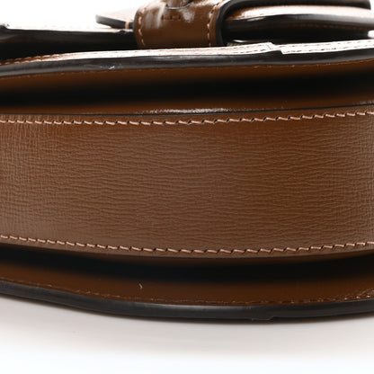Gucci GG Supreme Monogram Mini Horsebit 1955 Rounded Shoulder Bag Beige Brown Sugar 9 of 10