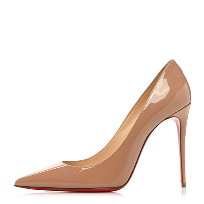 Christian Louboutin Patent Kate 100 Pumps 38 Nude 1 of 7