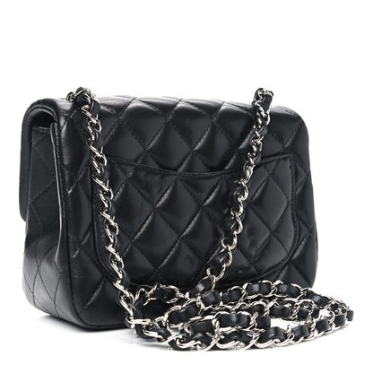 Chanel Lambskin Quilted Mini Square Flap Black 2 of 4